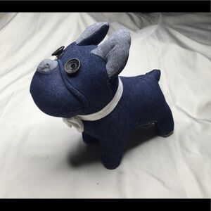 Jack & Jones Denim French Bulldog Plush Decor